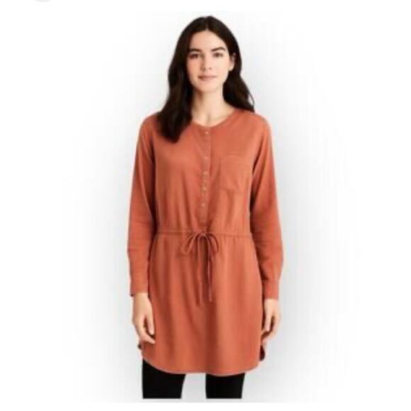 Falls Creek Dresses & Skirts - NWT Falls Creek Pink Long Sleeve Shirt Dress Size XL